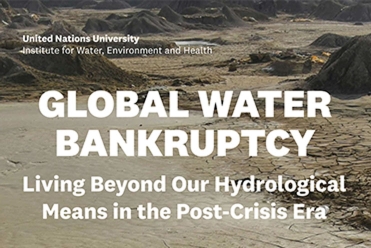 Global Water Bankrupcy Report cover vignette pushcustom.