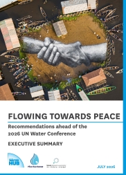 Geneva Water Hub Flowing Towards Peace PB Executive Summary cover