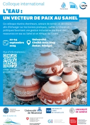 Poster A4 Colloque Eau Vecteur Paix Sahel Diop FR www